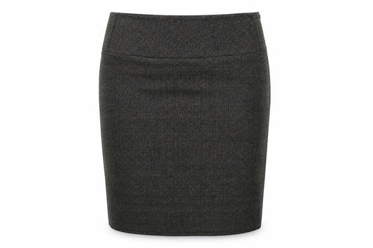 MNG Suit Women's Grey Check Pencil Skirt Size 12 Workwear