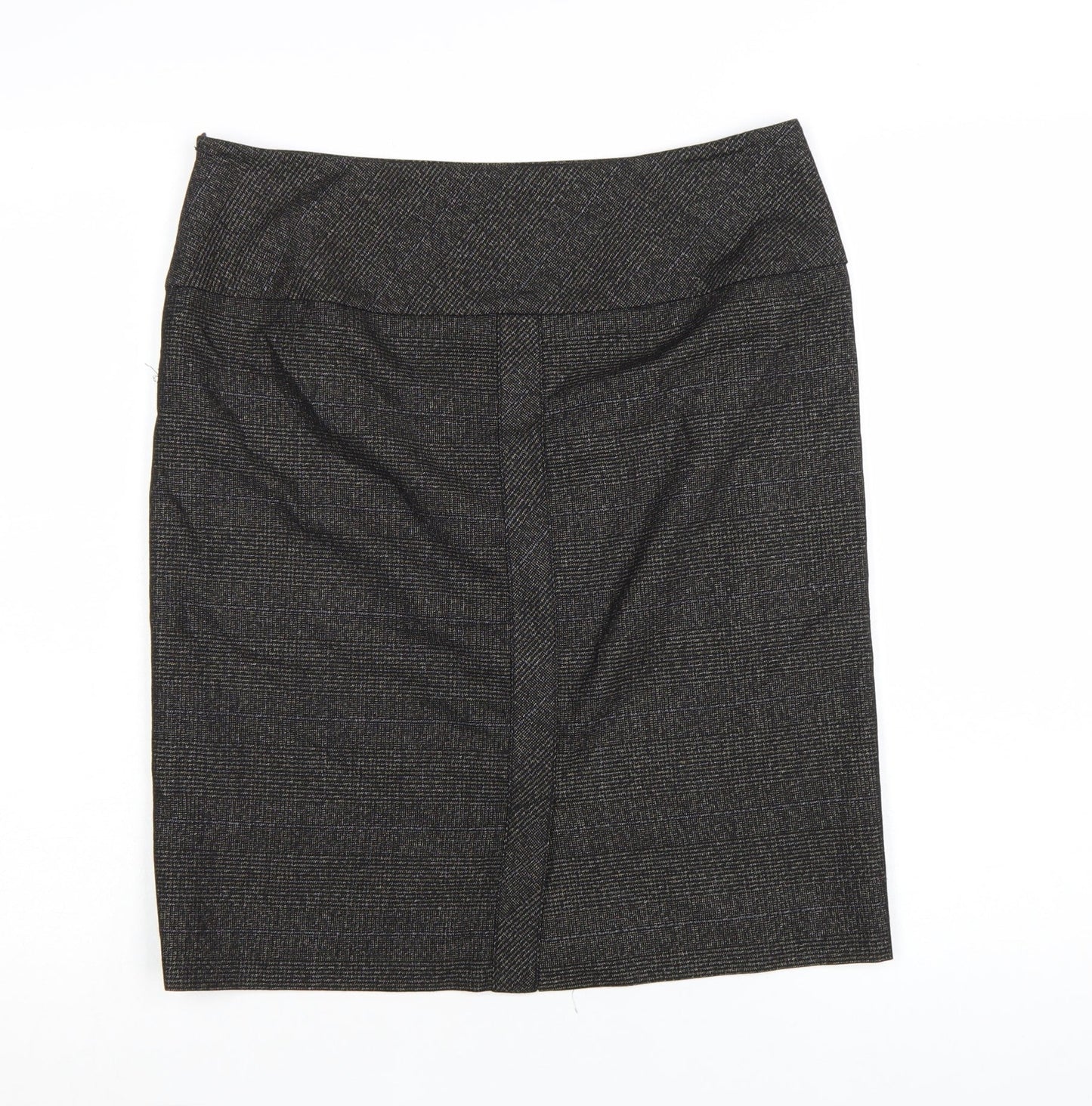 MNG Suit Women's Grey Check Pencil Skirt Size 12 Workwear
