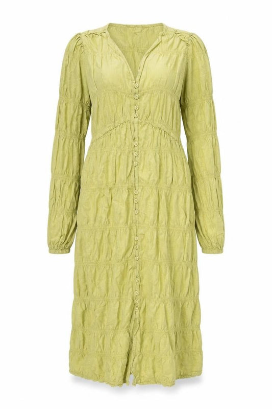 Marks and Spencer Women Green Size 8 A-Line Midi Dress
