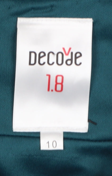 Decode 1.8 Women’s Blue Beaded Chiffon Long Formal Dress Size 10