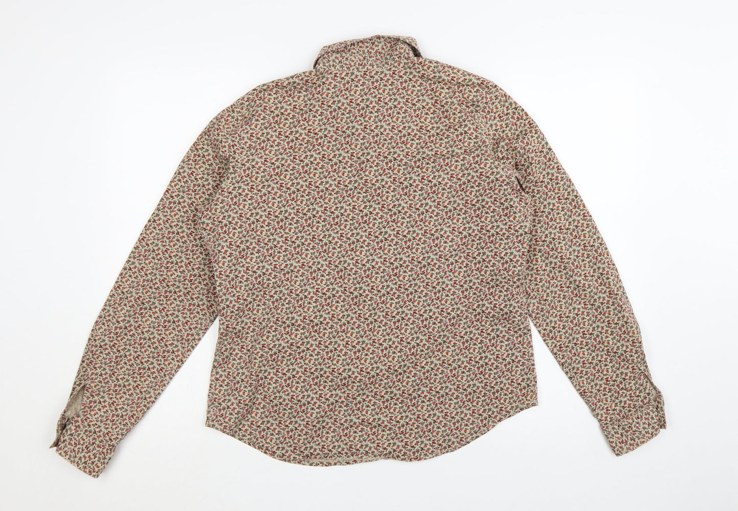 Liz Claiborne Women's Multicoloured Floral Long Sleeve Button-Up Shirt Size L