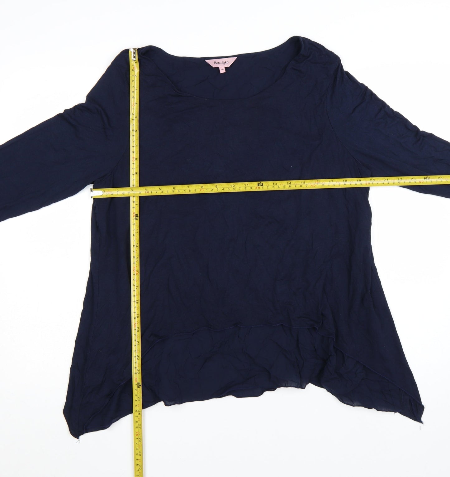 Phase Eight Women's Blue Long Sleeve Tunic Blouse Size 16