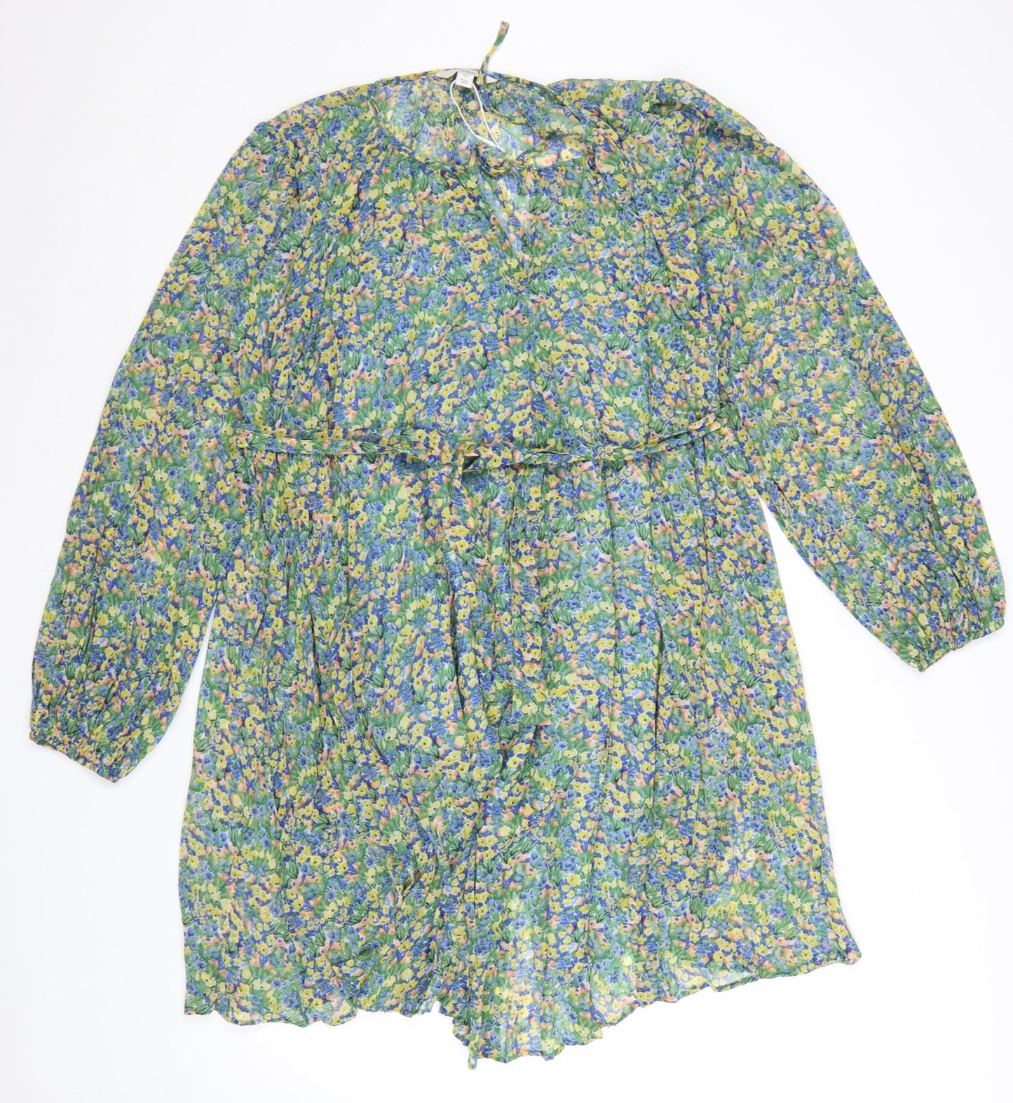 Marks and Spencer Women’s Multicoloured Floral A-Line Knee Length Dress Size 10