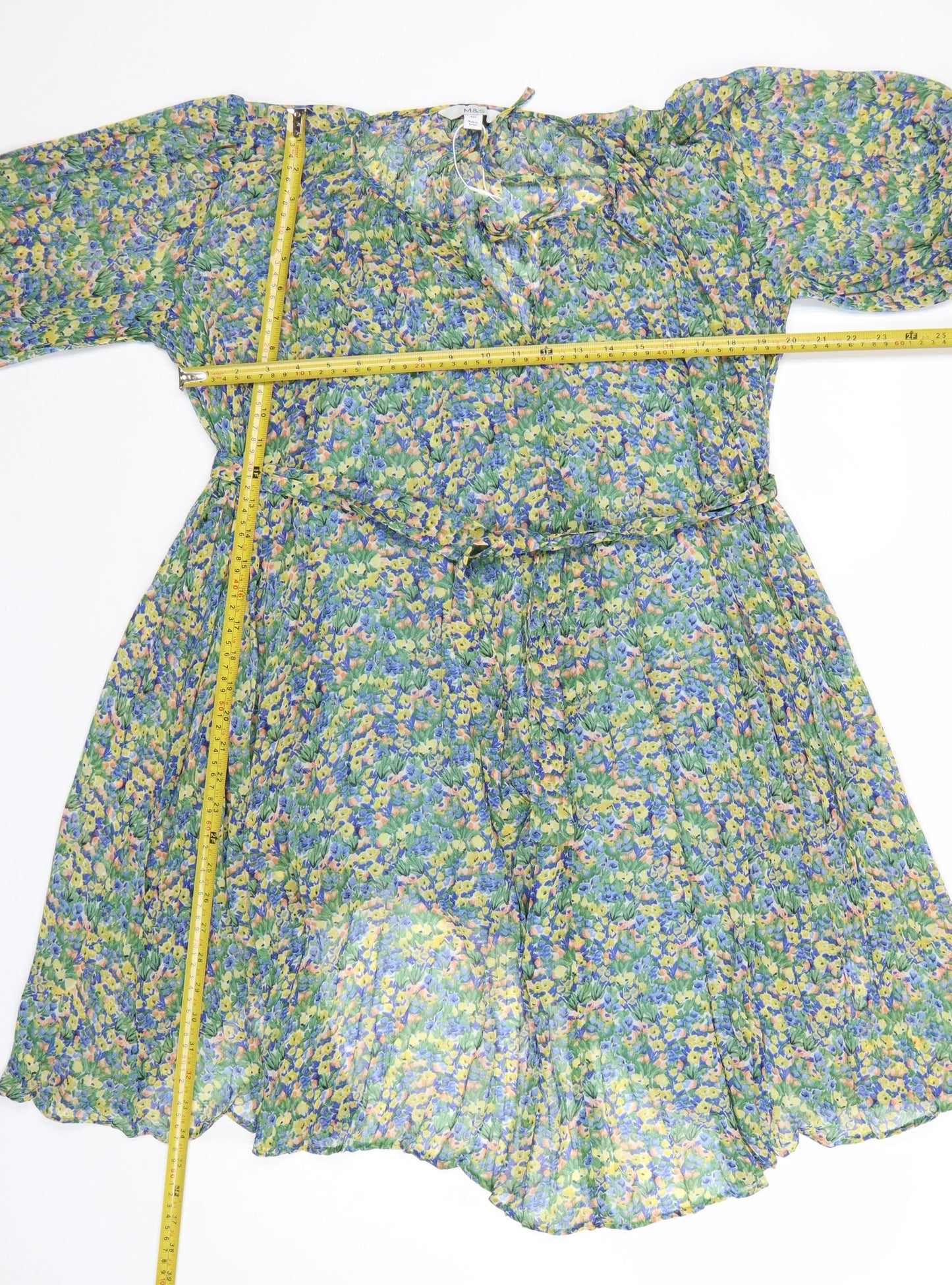 Marks and Spencer Women’s Multicoloured Floral A-Line Knee Length Dress Size 10