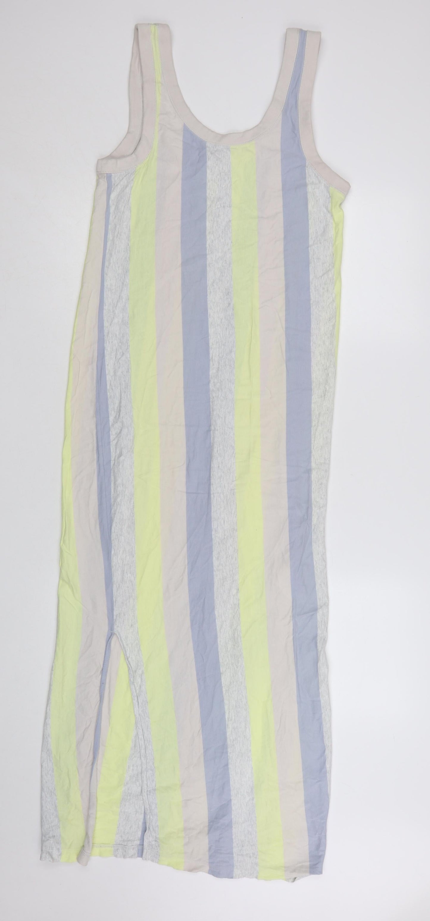 COS Women Multicoloured Striped Cotton Tank Midi Dress Size S