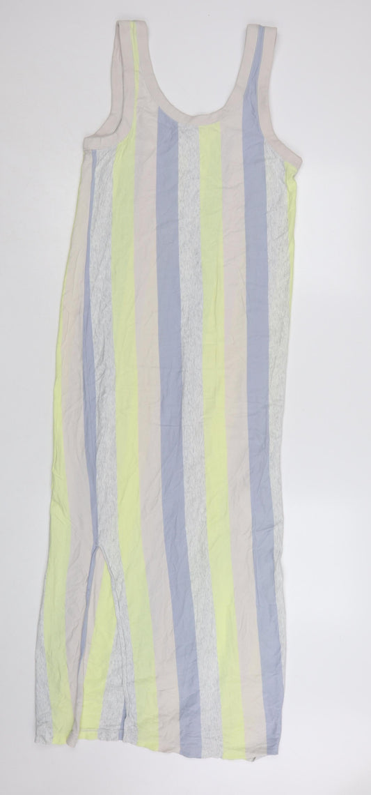 COS Women Multicoloured Striped Cotton Tank Midi Dress Size S