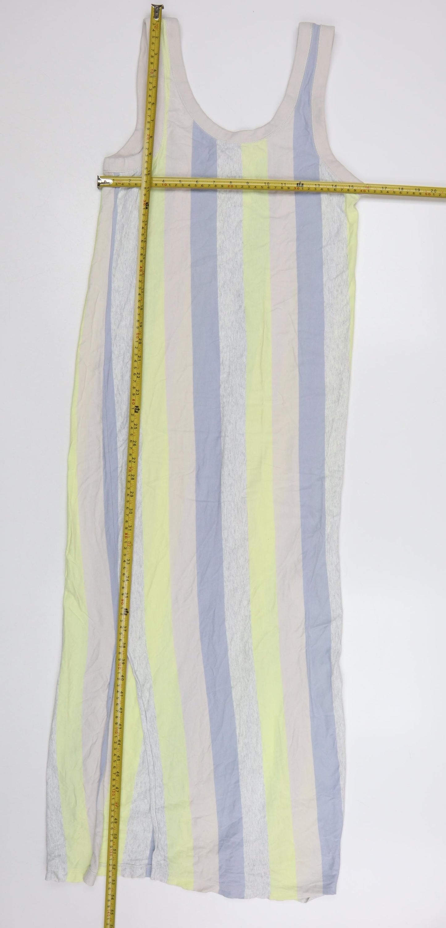COS Women Multicoloured Striped Cotton Tank Midi Dress Size S
