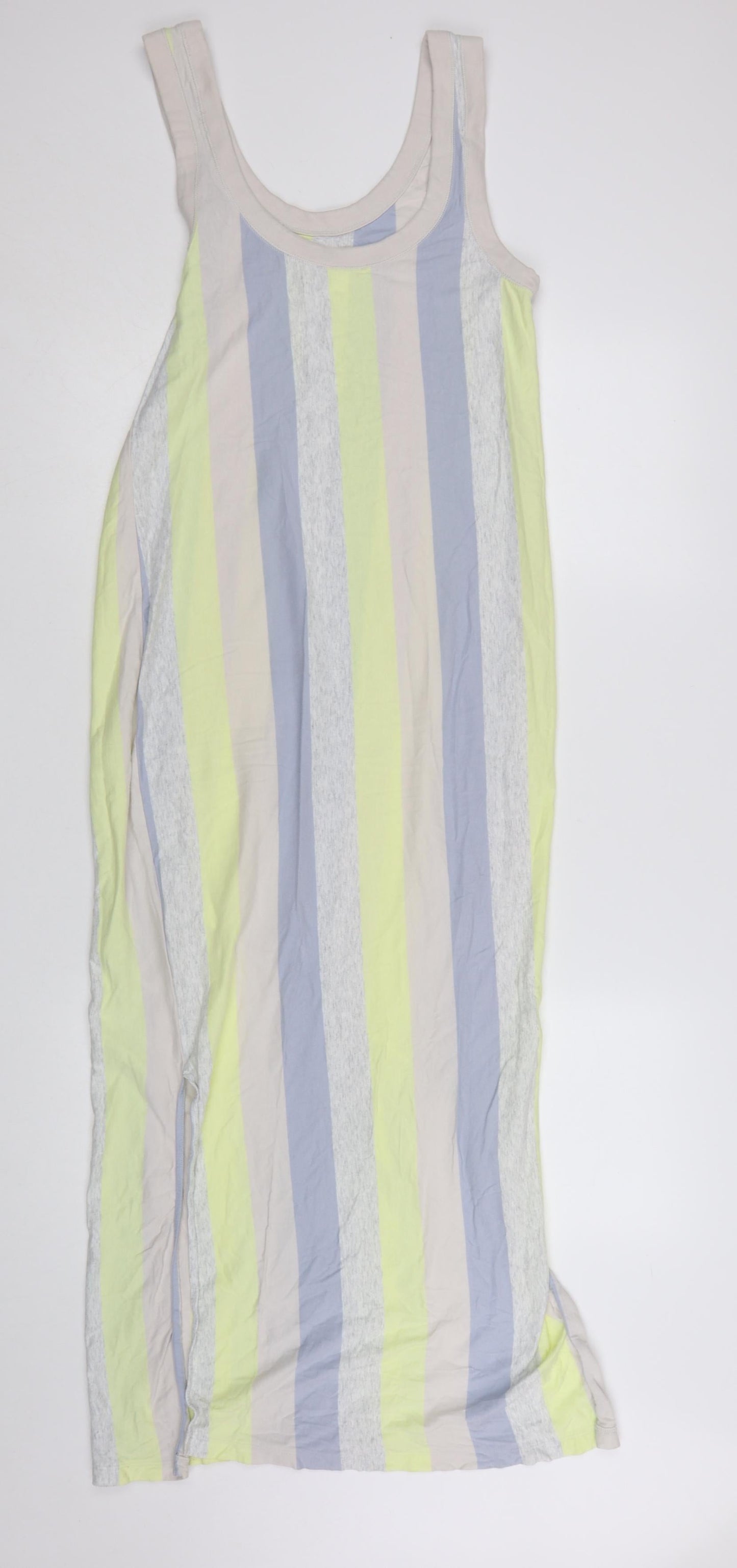COS Women Multicoloured Striped Cotton Tank Midi Dress Size S