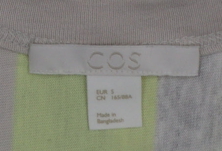 COS Women Multicoloured Striped Cotton Tank Midi Dress Size S