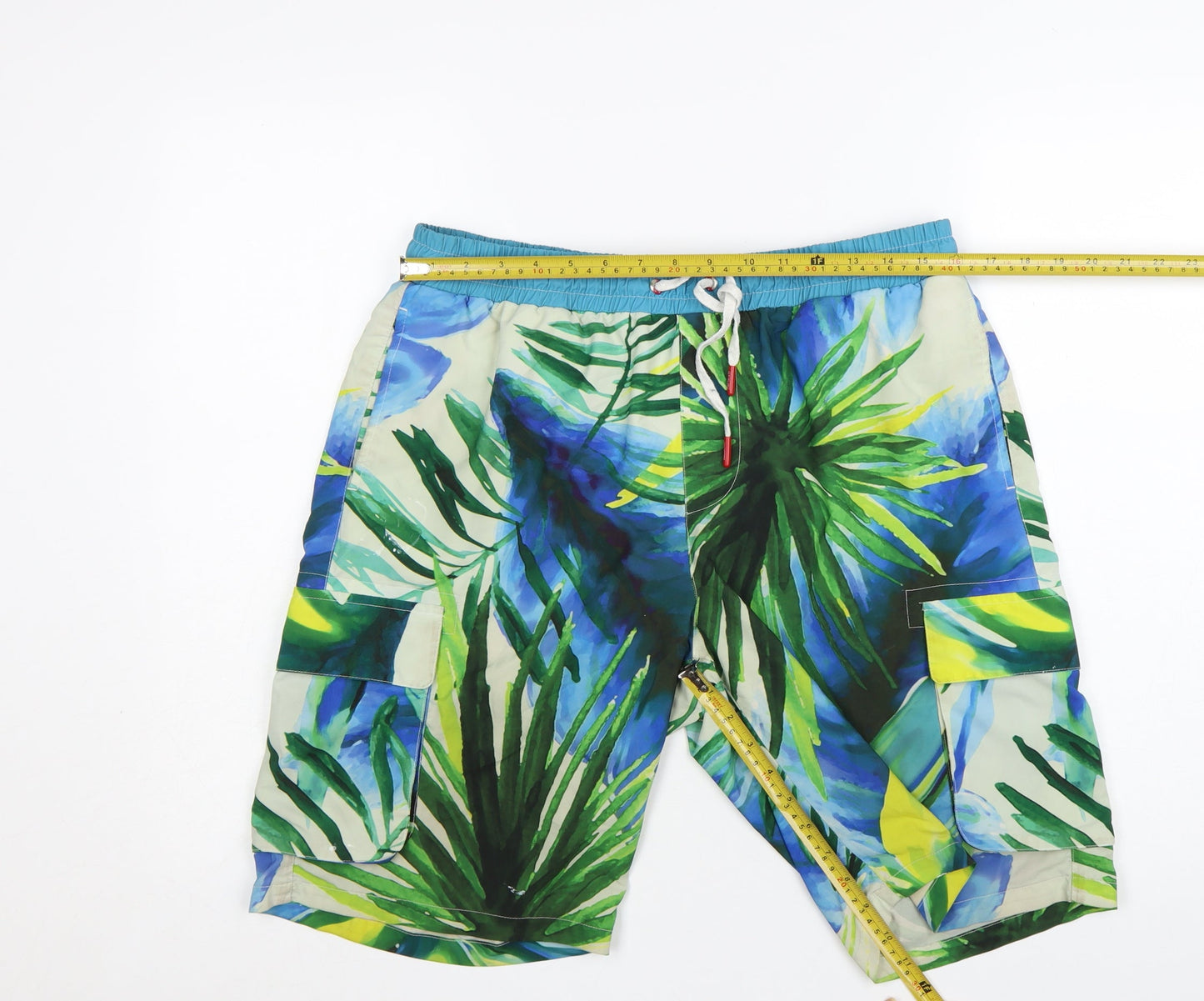 SoulCal&Co Men's Multicoloured Tropical Board Shorts L