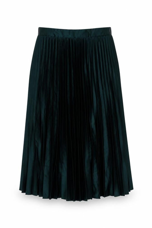 New Look Women's Green Pleated Midi Skirt Size 16