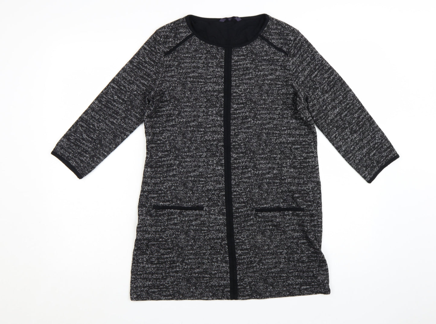 Marks and Spencer Women's Grey Knit Shift Dress Size 12