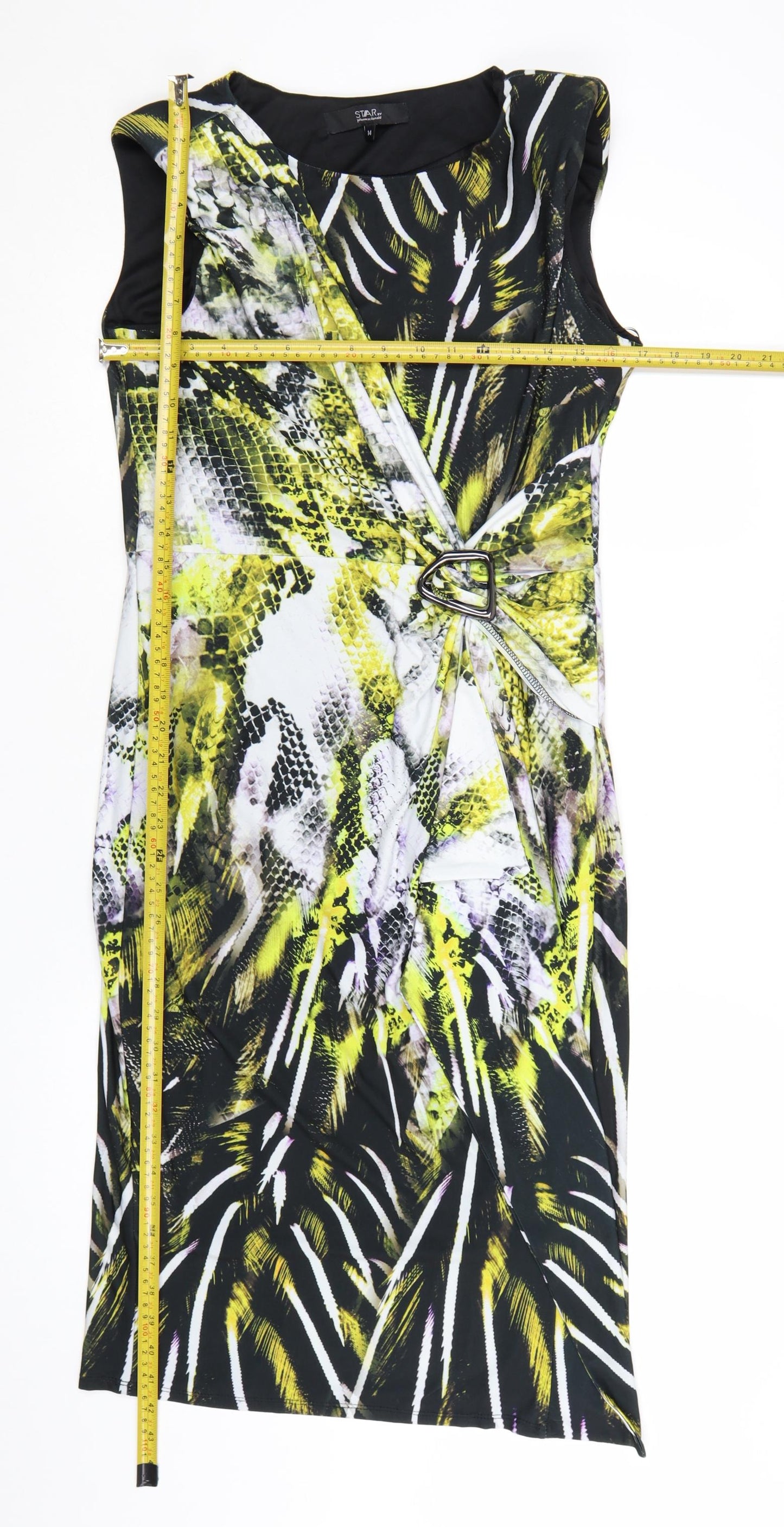 Star by Julien Macdonald Women’s Multicoloured Size 14 Sleeveless Sheath Dress