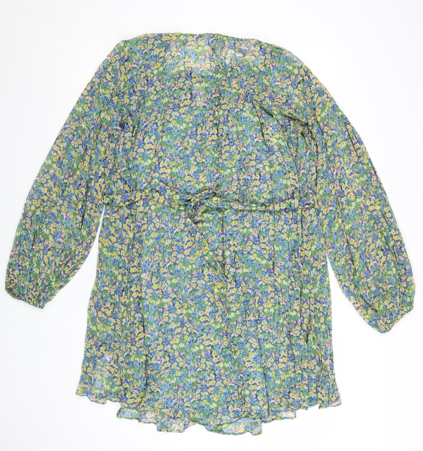 Marks and Spencer Women’s Multicoloured Floral Fit & Flare Dress Size 16