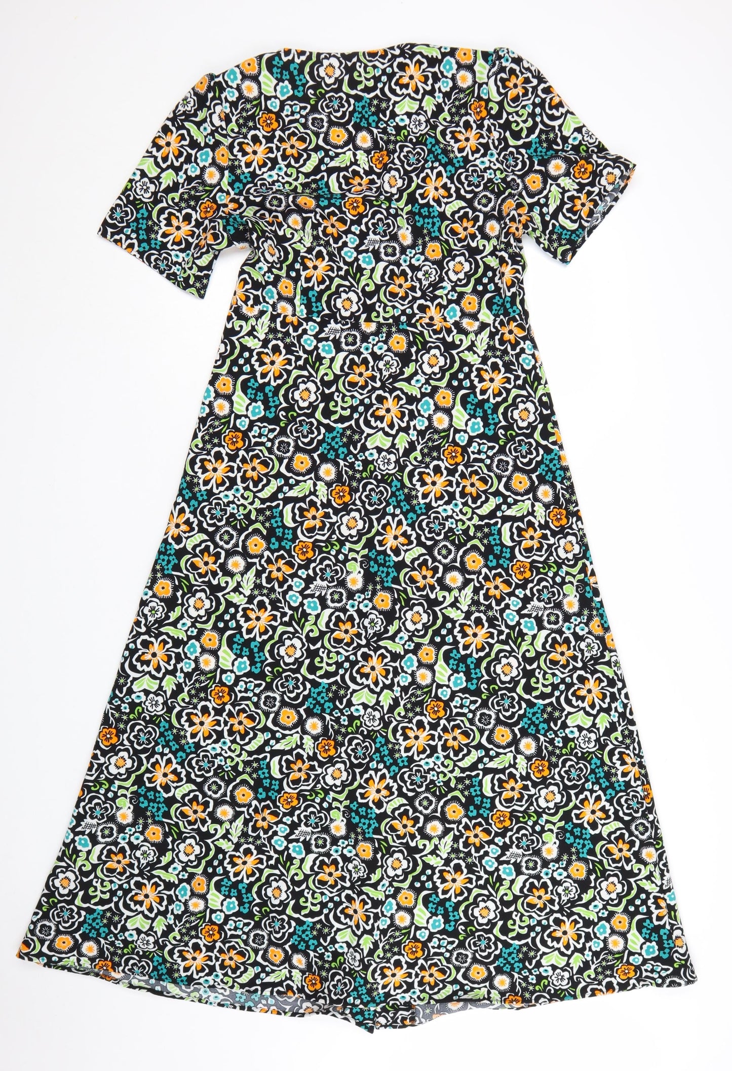 Finery Women's Multicoloured Floral A-Line Midi Dress UK 10