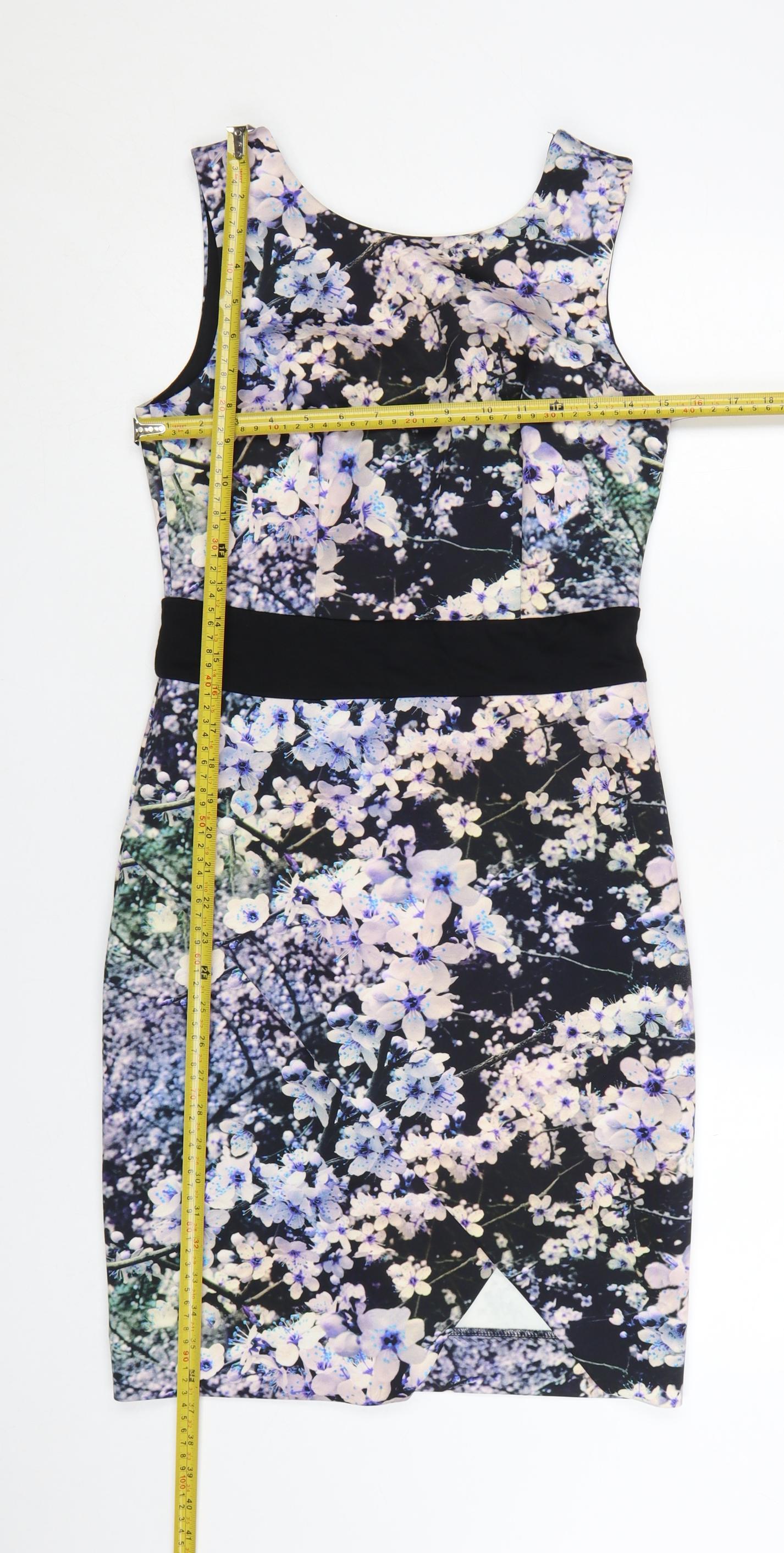 Coast Women’s Multicoloured Floral Bodycon Dress Size 10