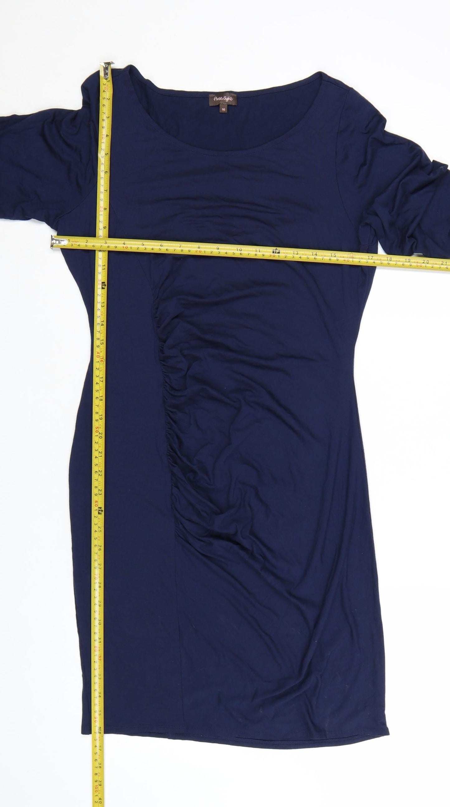 Phase Eight Women Blue Size 16 Bodycon Knee Length Dress