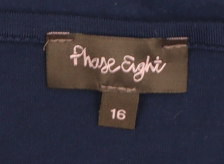 Phase Eight Women Blue Size 16 Bodycon Knee Length Dress