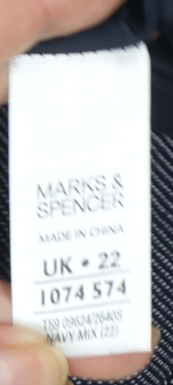 Marks and Spencer Women’s Grey Wool Blend Pencil Skirt Size 22