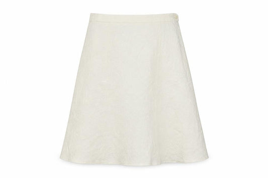 Roman Originals Women Ivory Floral A-Line Knee Length Skirt Size 12