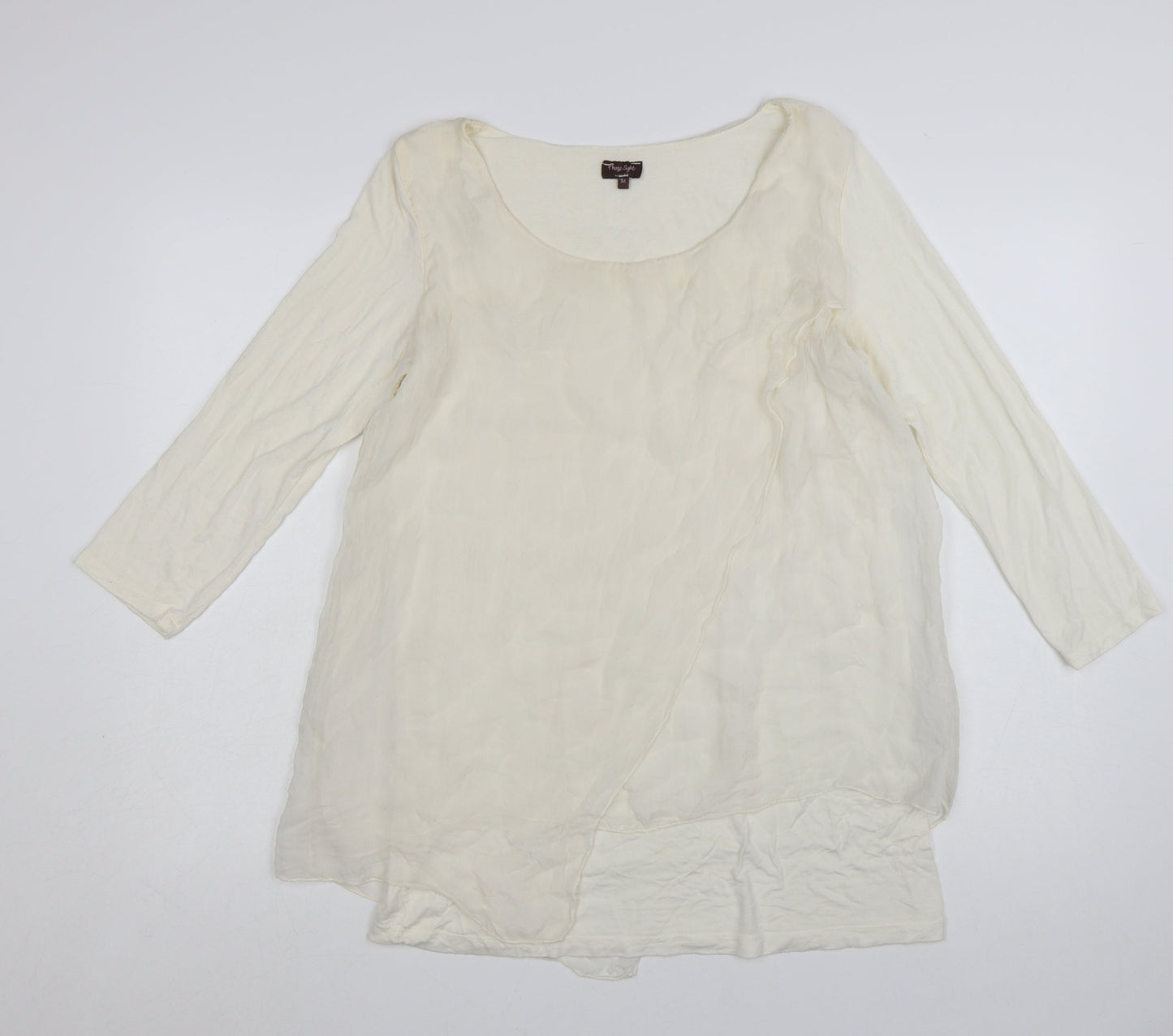 Phase Eight Women’s Ivory Silk Blend Tunic Blouse M