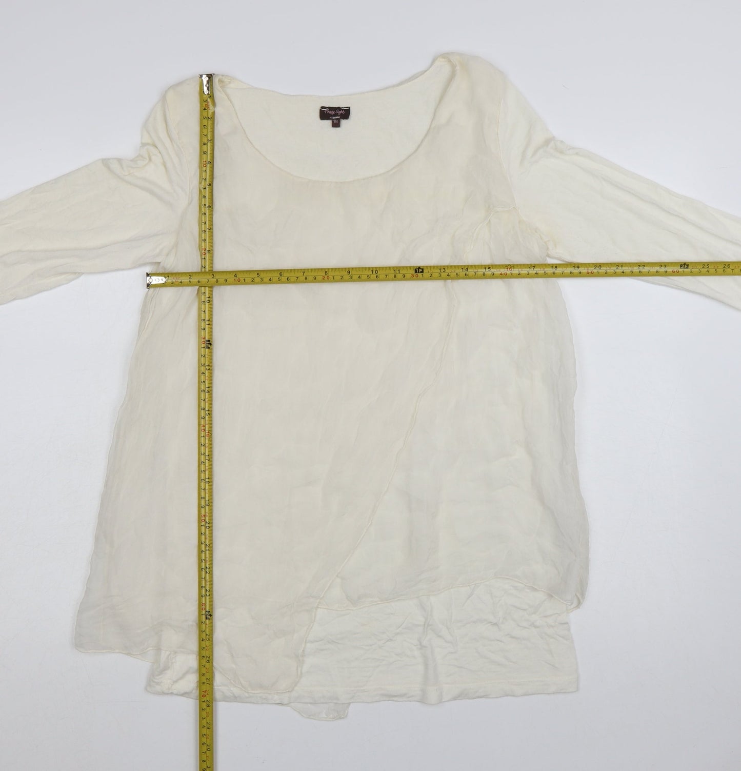 Phase Eight Women’s Ivory Silk Blend Tunic Blouse M