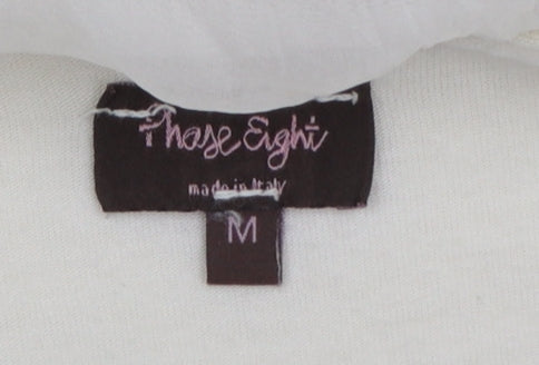 Phase Eight Women’s Ivory Silk Blend Tunic Blouse M