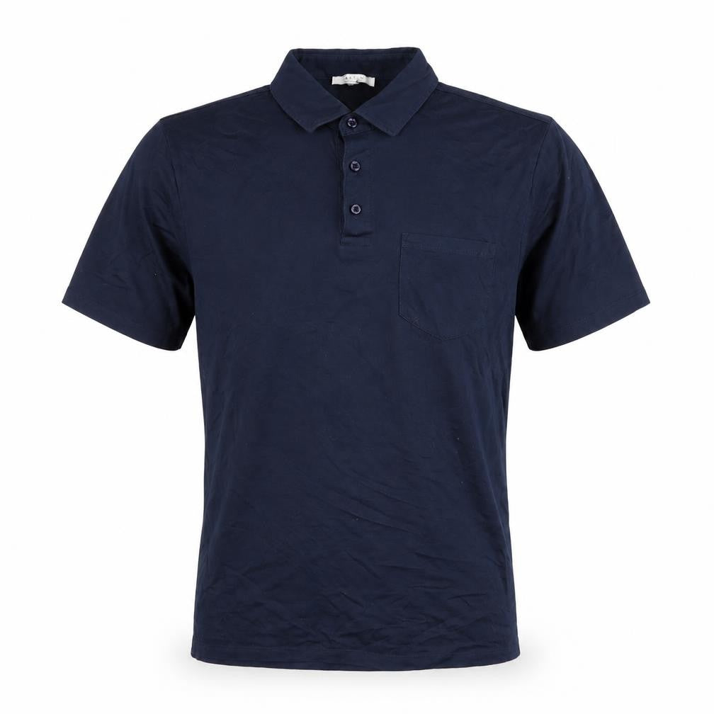 Reiss Men's Blue Egyptian Cotton Polo Shirt Size S Regular Fit
