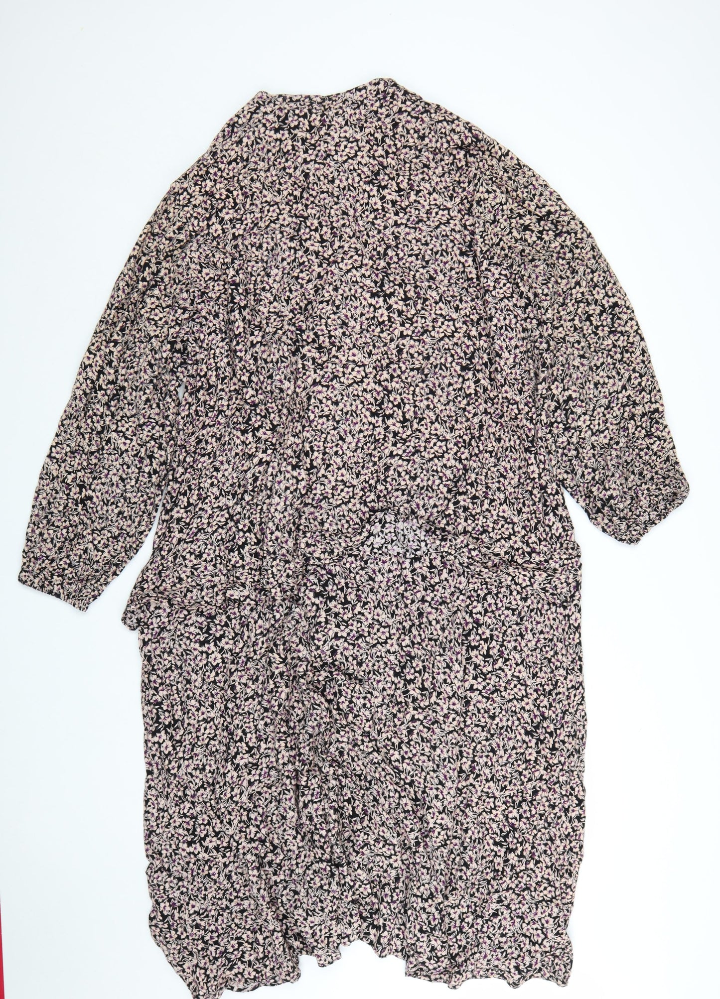 Marks and Spencer Women’s Multicoloured Floral Midi A-Line Dress Size 20