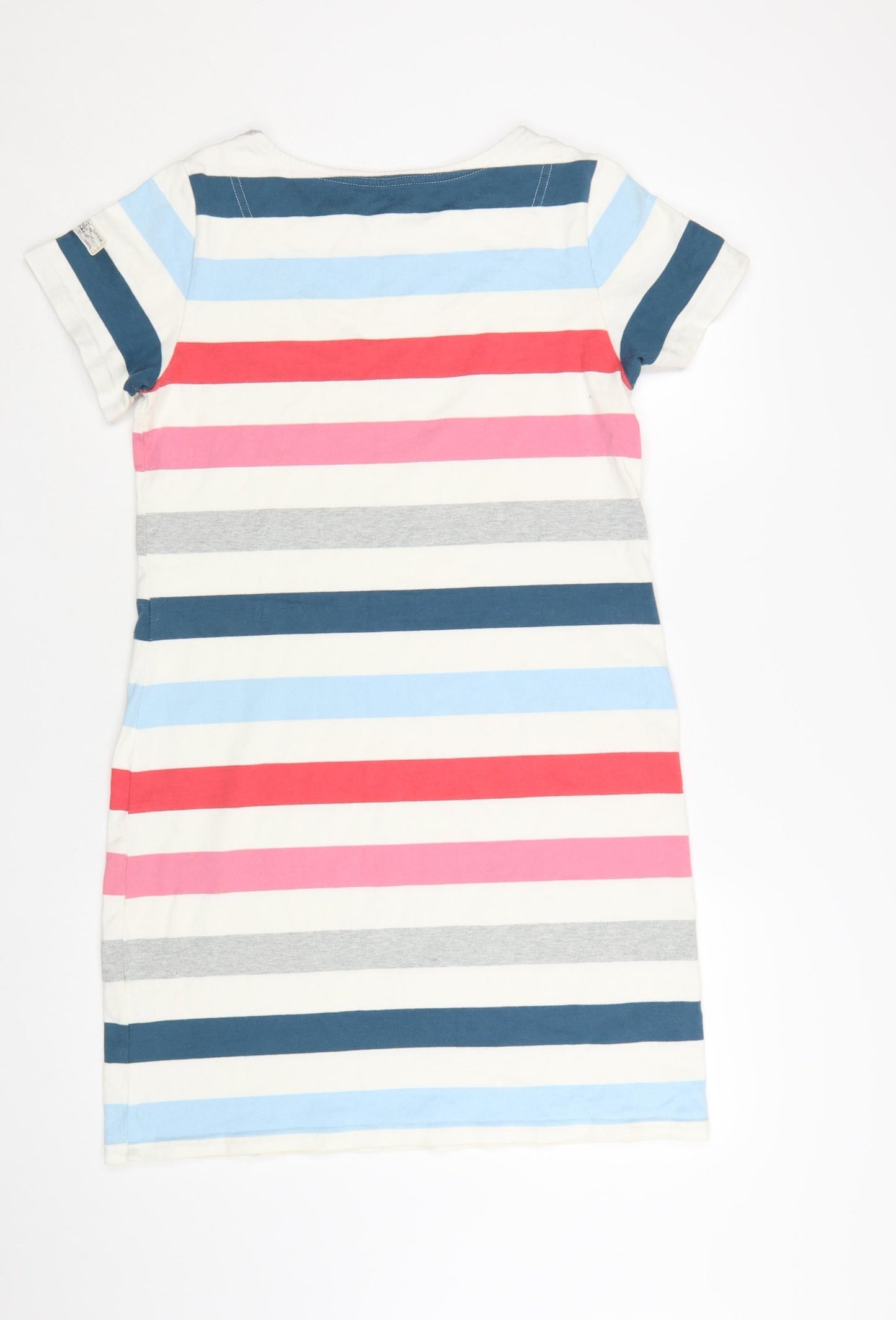 Joules Women’s Multicoloured Striped Cotton T-Shirt Dress Size 12