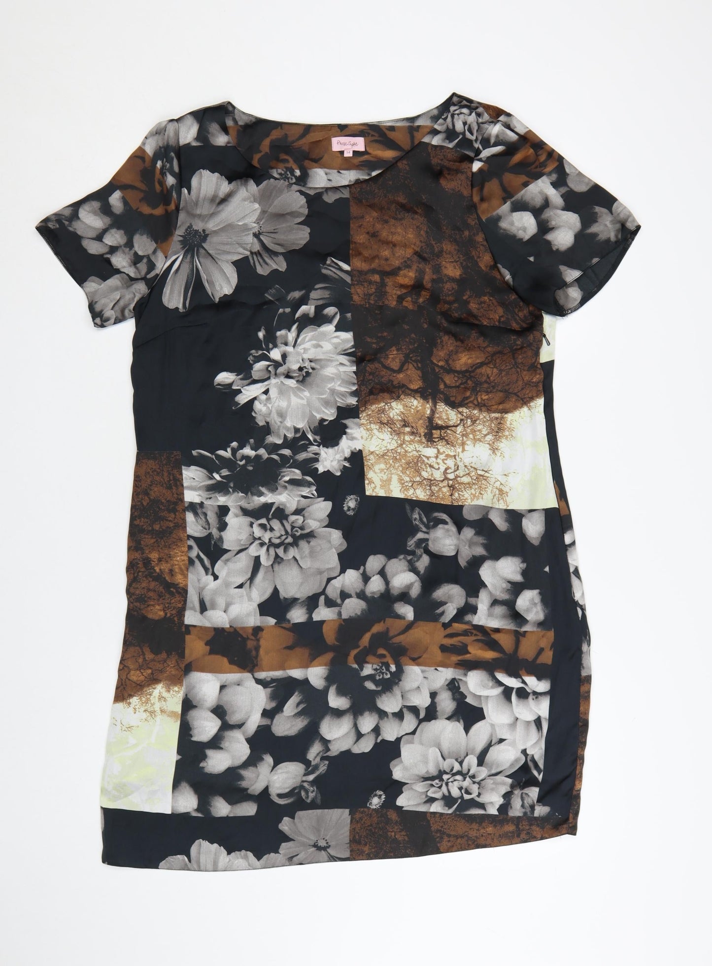 Phase Eight Women's Multicoloured Floral Shift Dress Size 14