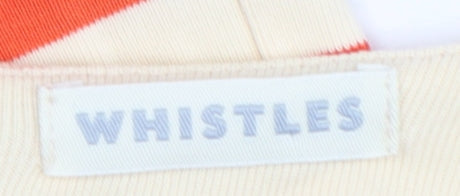 Whistles Women Multicoloured Size 8 Stripe Cotton Shift Dress
