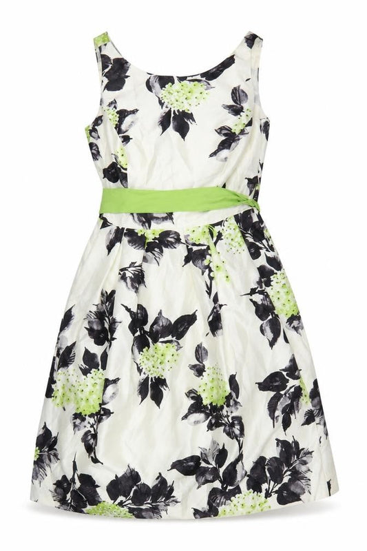 Jessica Howard Women’s Ivory Floral Fit & Flare Dress Size 10