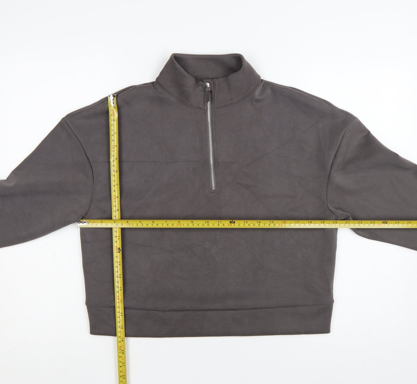 Marks and Spencer Goodmove Grey 1/2 Zip Sweatshirt Womens Size 12