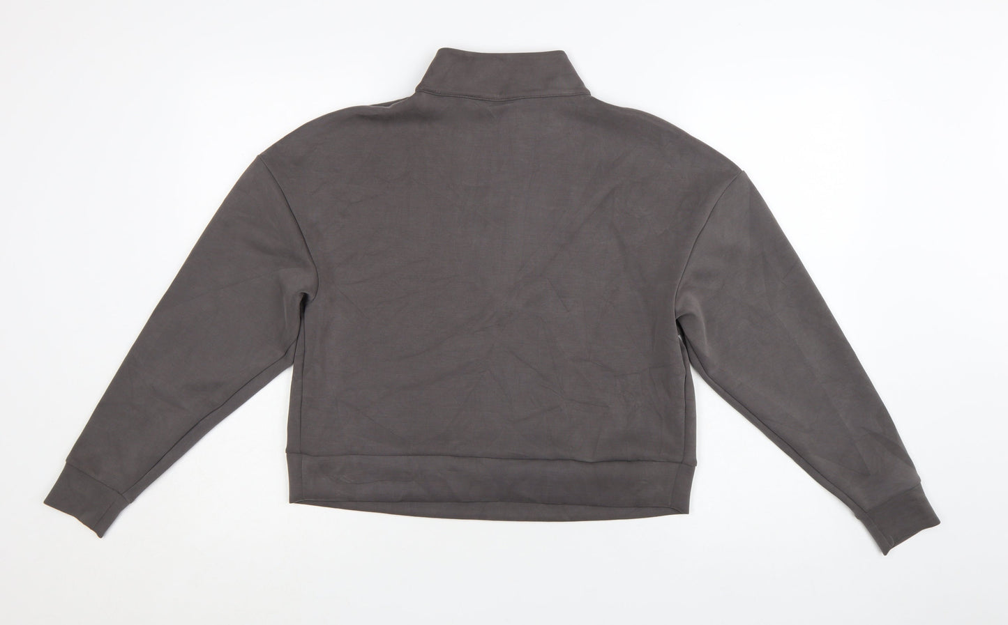 Marks and Spencer Goodmove Grey 1/2 Zip Sweatshirt Womens Size 12