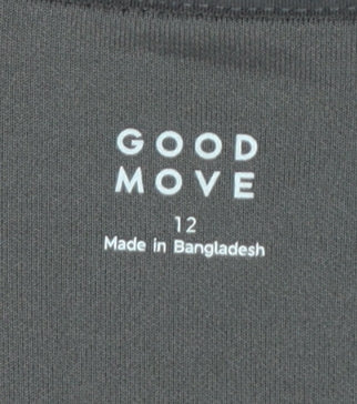 Marks and Spencer Goodmove Grey 1/2 Zip Sweatshirt Womens Size 12