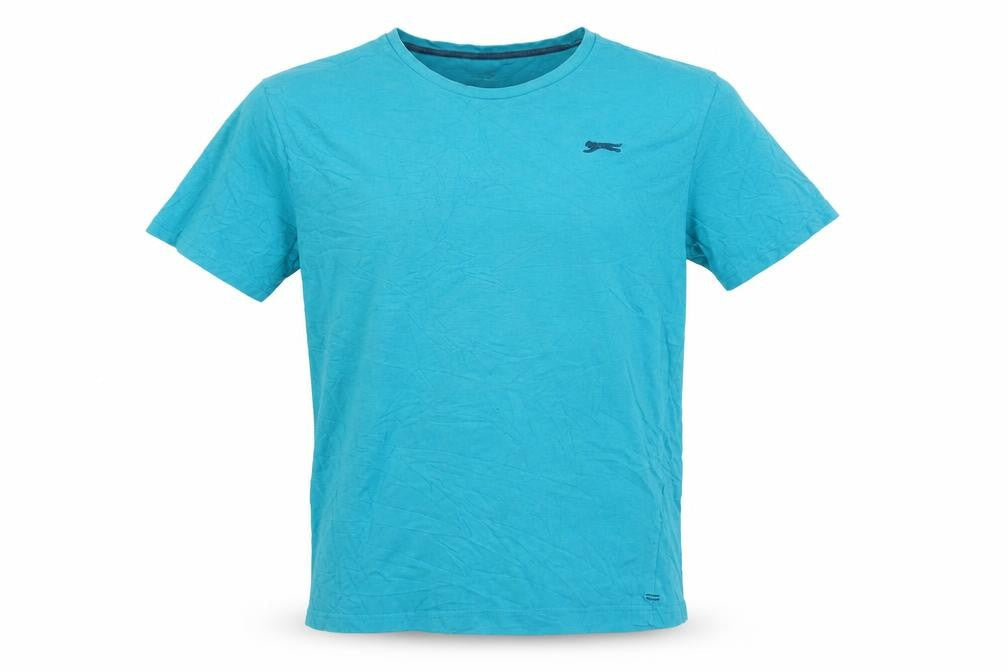 Slazenger Men’s Blue Crew Neck Short Sleeve Cotton T-Shirt Size M