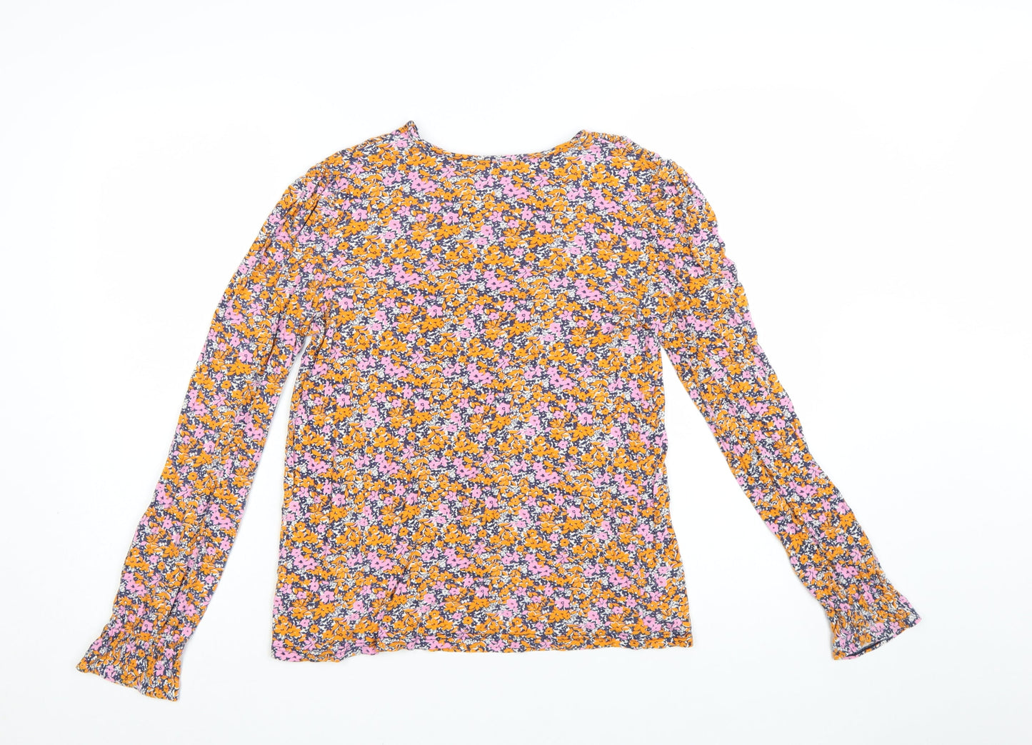 Next Women's Multicoloured Floral Long Sleeve Tunic Blouse Size 8