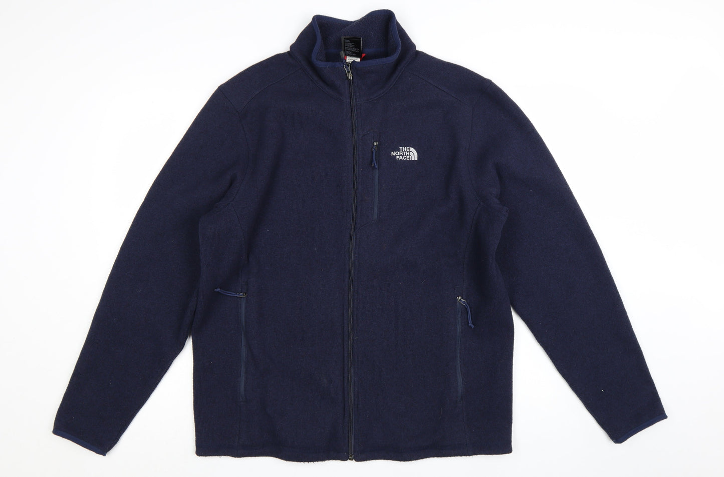 The North Face Men's Blue Full Zip Fleece Jacket Size L