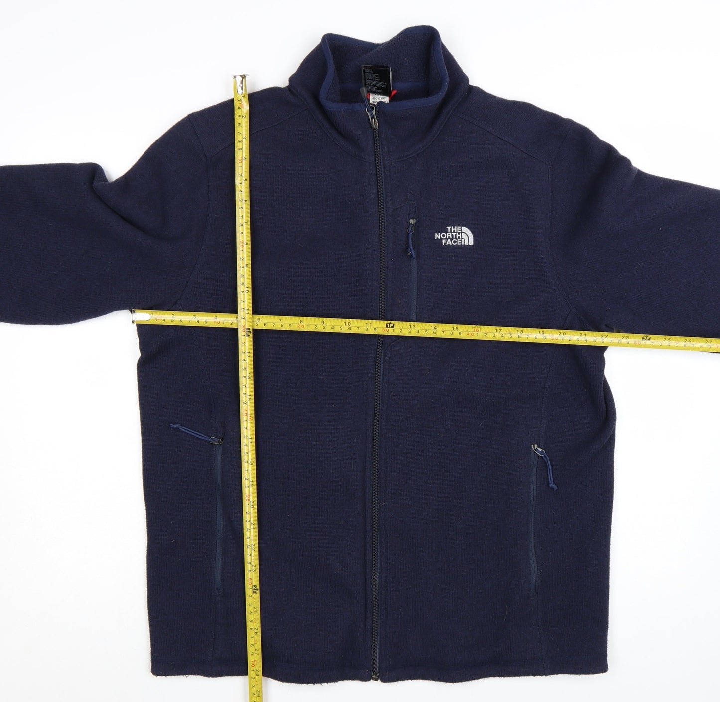 The North Face Men's Blue Full Zip Fleece Jacket Size L