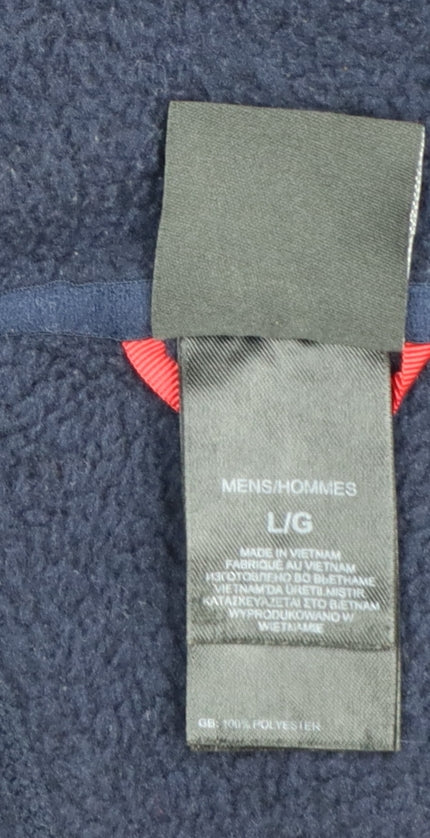 The North Face Men's Blue Full Zip Fleece Jacket Size L