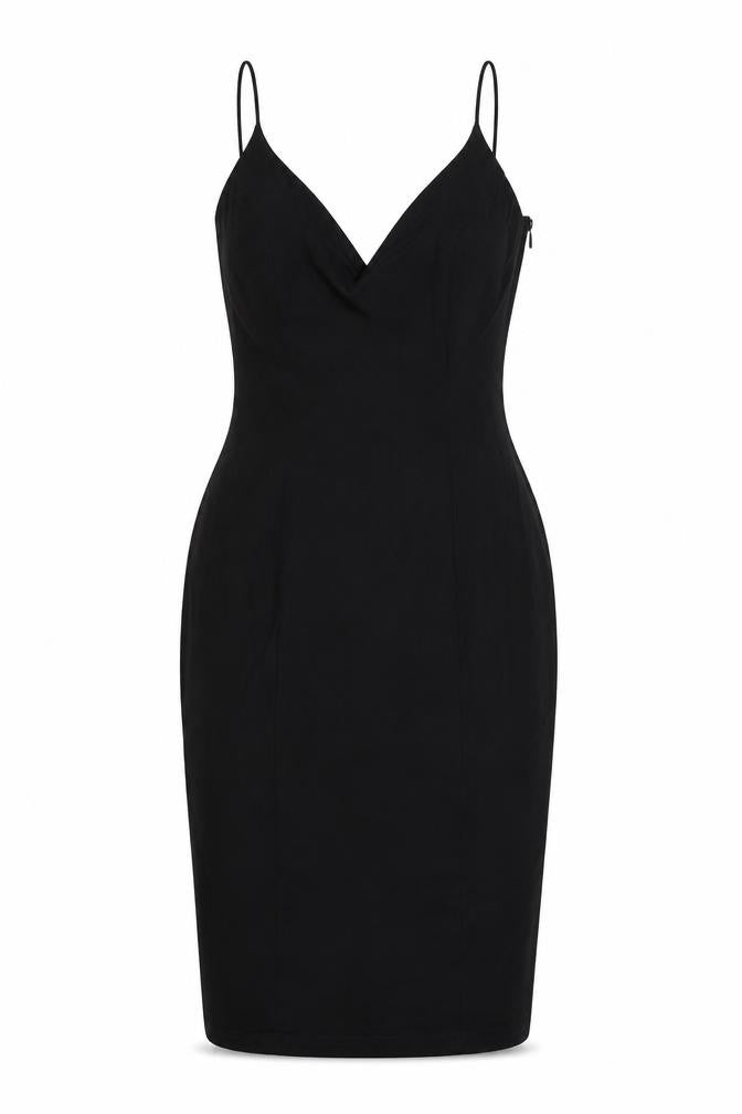 Rare London Women’s Black Bodycon Embroidered Dress UK 10