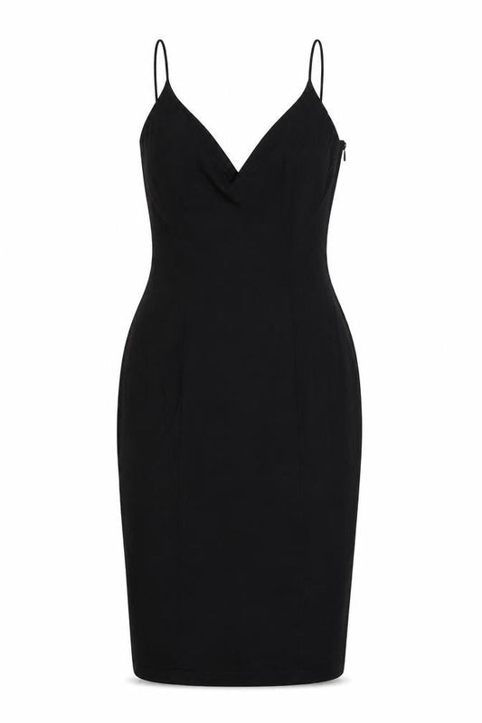Rare London Women’s Black Bodycon Embroidered Dress UK 10