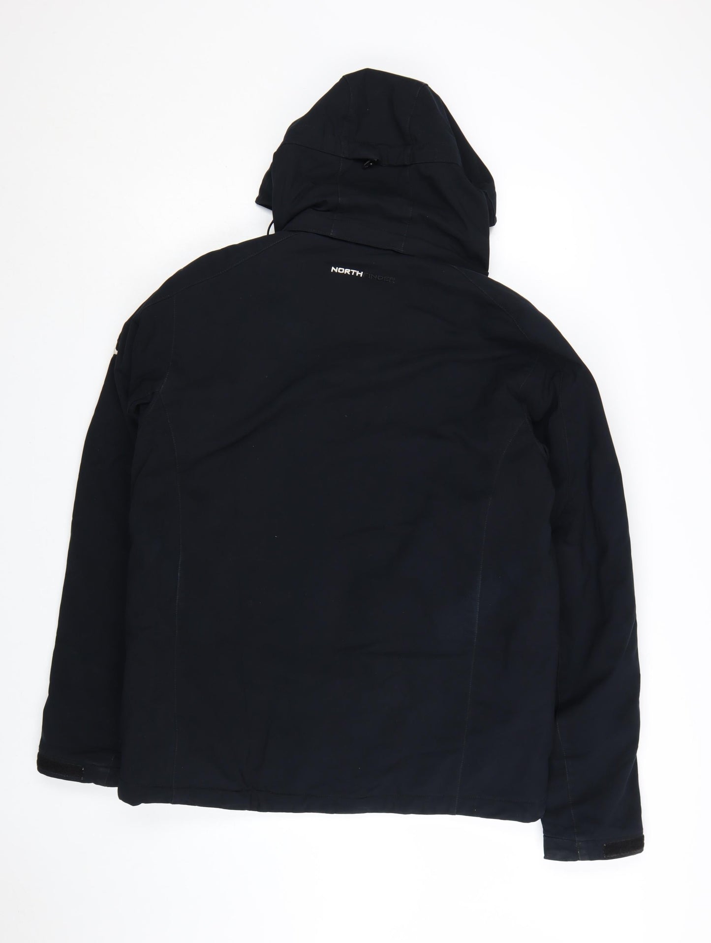 Northfinder Men's Black Softshell Hooded Winter Parka Jacket M