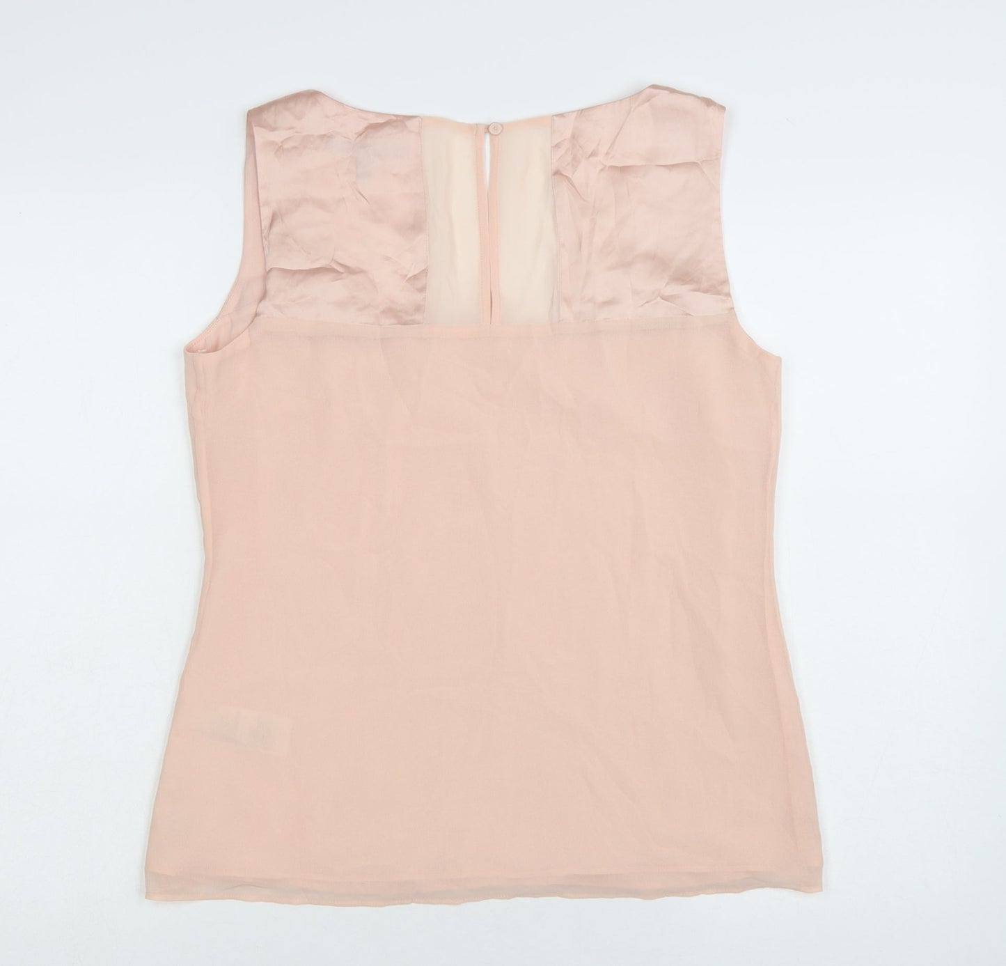 Coast Women's Pink Beaded Chiffon Camisole Top UK 12