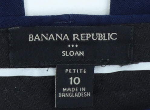 Banana Republic Women Petites Blue Slim Cropped Trousers Size 10