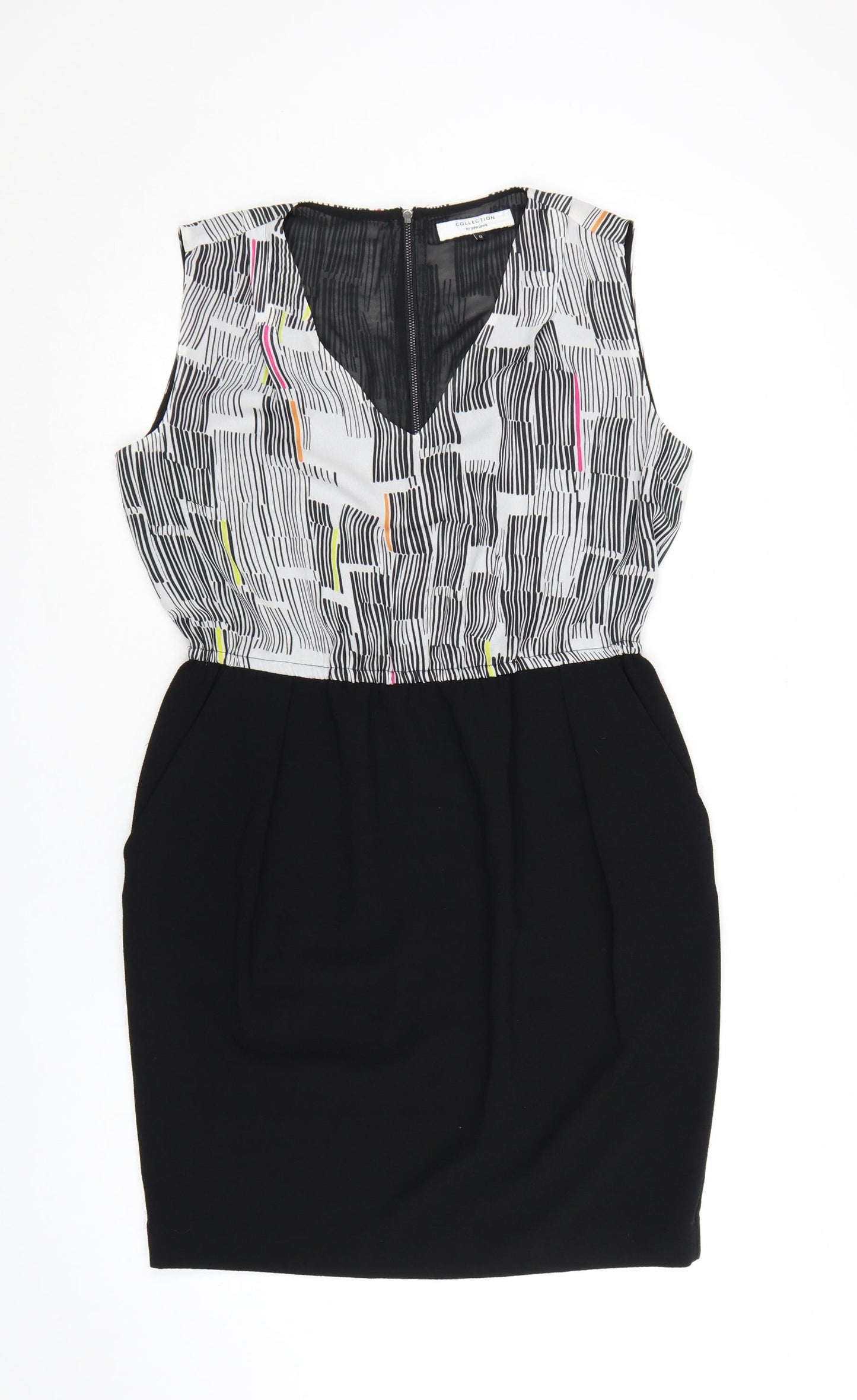 John Lewis Women’s Multicoloured Size 12 Sleeveless Sheath Dress