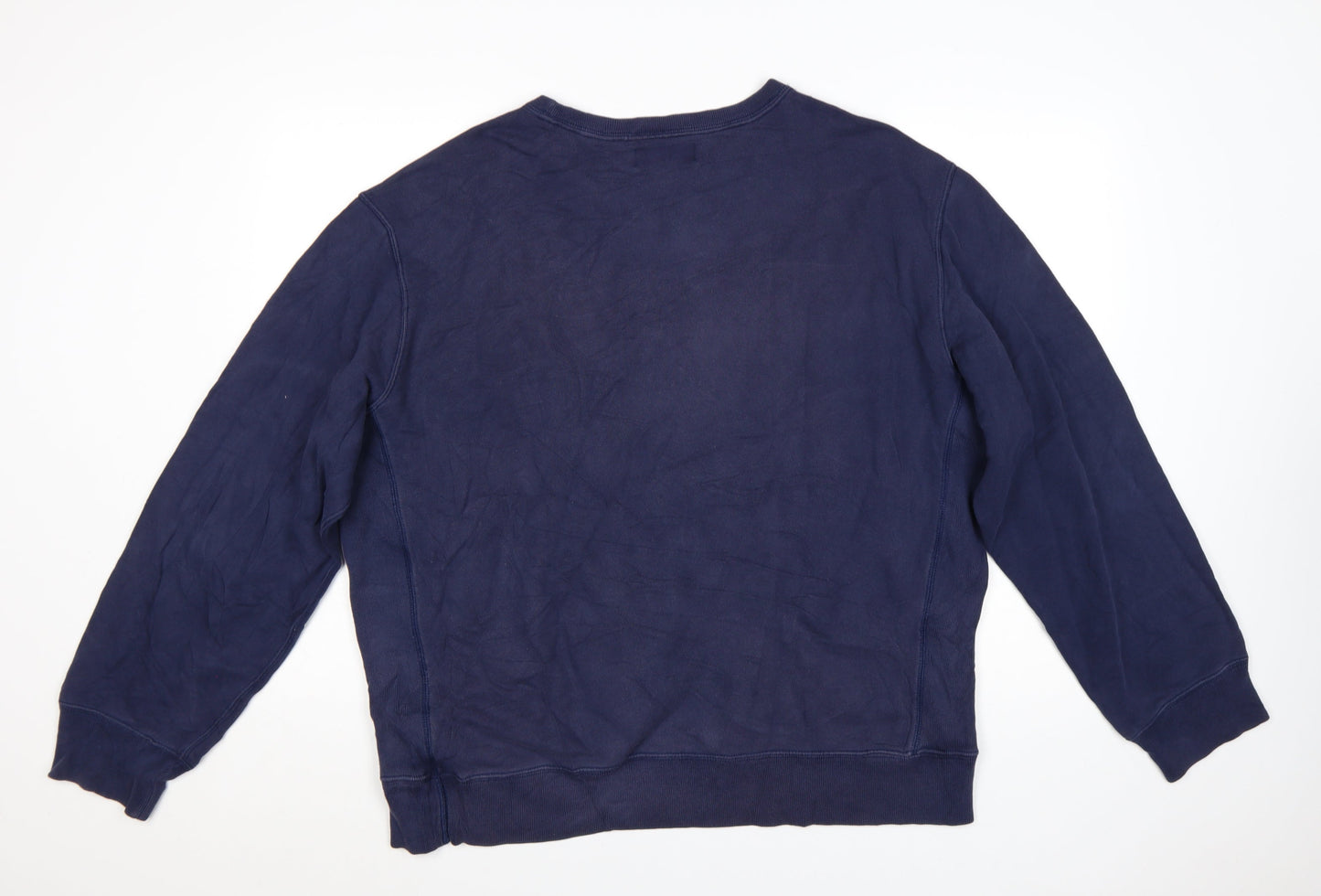Polo Ralph Lauren Men's Blue XL Crew Neck Cotton Pullover Sweatshirt