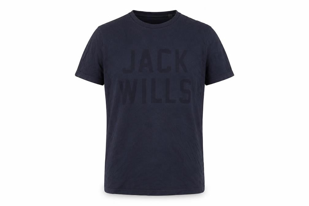 Jack Wills Men's Blue Cotton Crew Neck Short Sleeve T-Shirt M