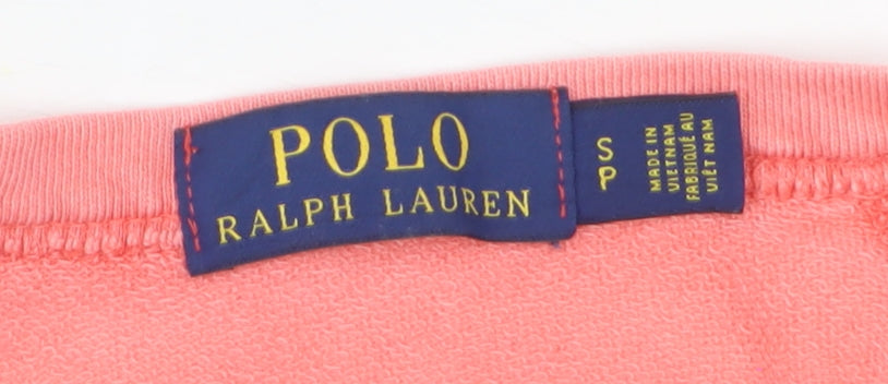 Polo Ralph Lauren Men's Pink Cotton Crew Neck Sweatshirt Size S